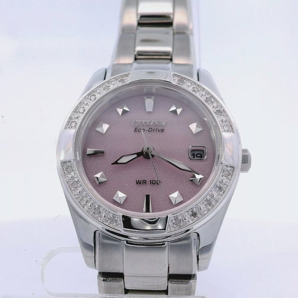 New Citizen Pink Diamond 26mm Ladies Watch Wow